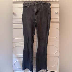 Hollister, dark gray flare jeans